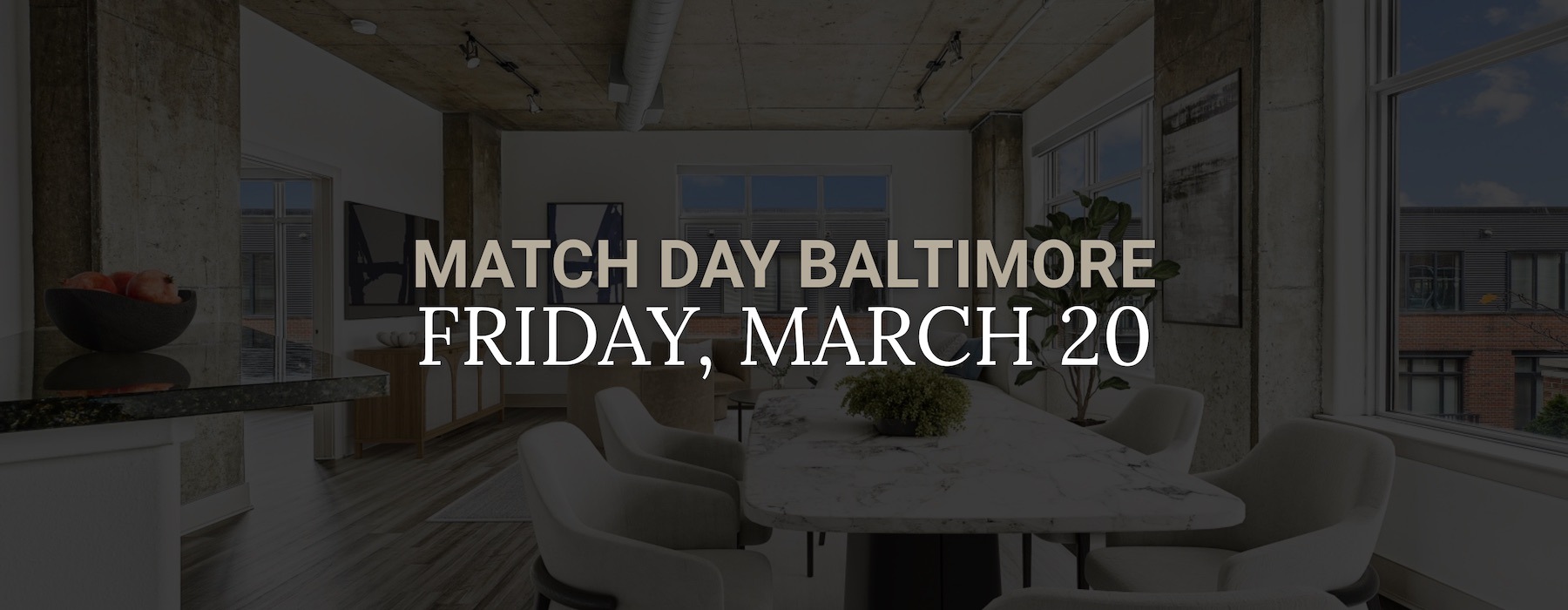 A match day advertisement